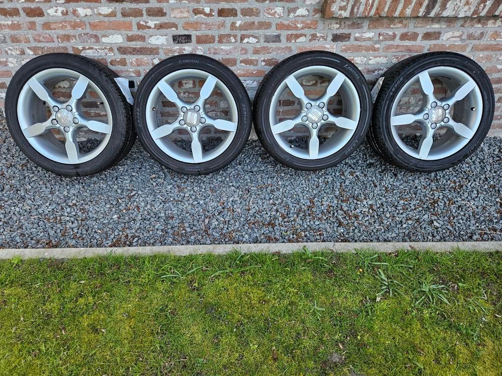 17 inch Seat velgen met zomerbanden, Ophalen, Gebruikt, Banden en Velgen, 17 inch