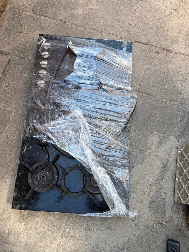 Gebruikt gasfornuis met 3 pitten, Gebruikt, 3 kookzones of minder, Ophalen of Verzenden, Inbouw