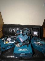 Makita 18V Set: 5 Machines, Stofafzuiger, Lamp, 2 Accu's, Ophalen of Verzenden, Gebruikt, Overige typen
