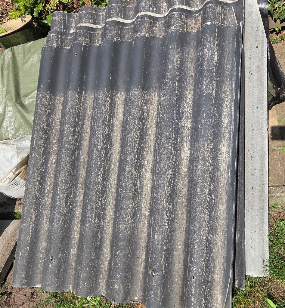 Asbestvrije golfplaten 7 stuks 120x110, Ophalen