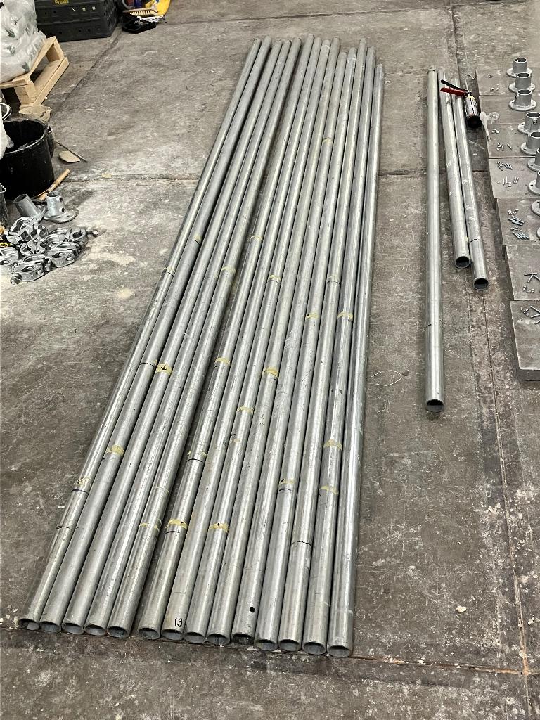 Steigerbuis staal - 48.3 mm, Doe-het-zelf en Verbouw, Steigers, Gebruikt, Overige typen, 2 tot 5 meter, Ophalen