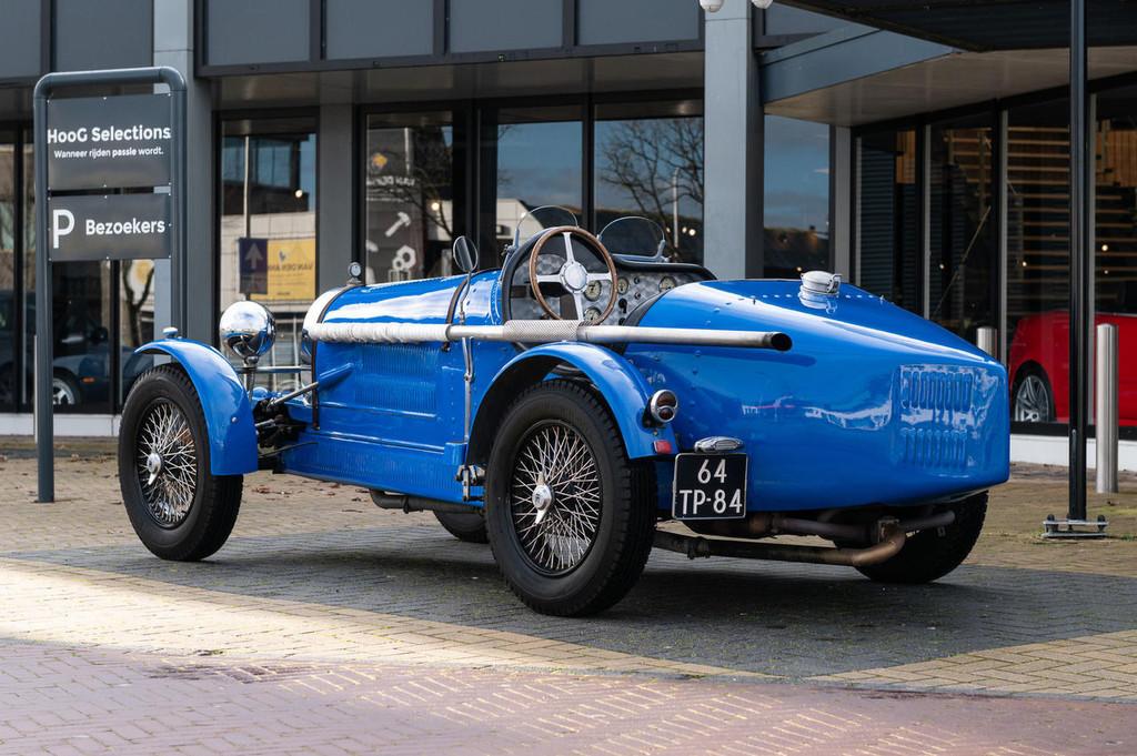 Bugatti Type 35 Ruska Kit car (bj 1976), Auto's, Bugatti, Zwart, Cabriolet, Origineel Nederlands