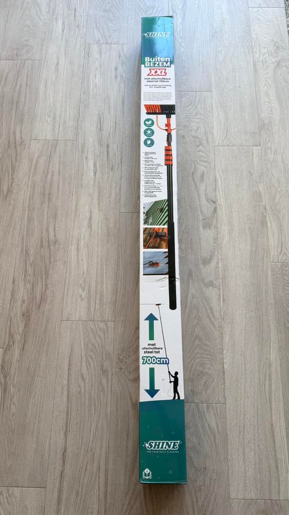NIEUW - telescopische wasborstel - 7 meter, Ophalen, Bezem of Borstel