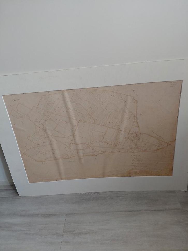 Oude kadastrale kaart plattegrond apeldoorn zeldzaam, Boeken, Atlassen en Landkaarten, Gelezen, Landkaart, Nederland, 1800 tot 2000