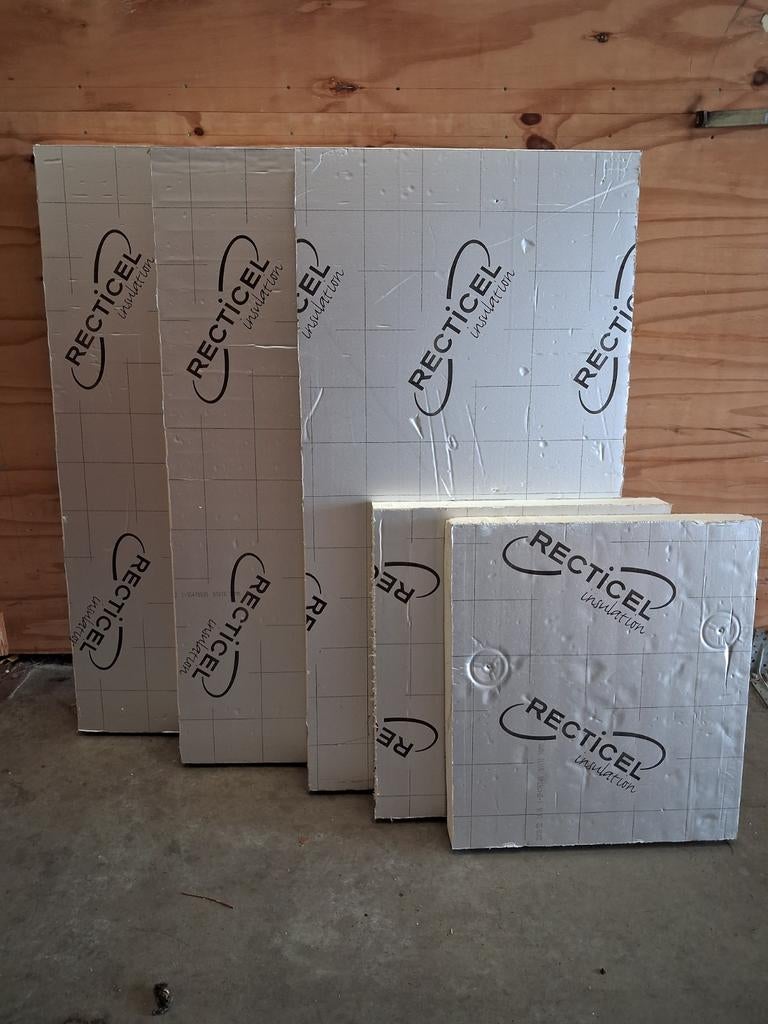 RECTICEL  ISOLATIE PLATEN, Doe-het-zelf en Verbouw, Isolatie en Afdichting, Ophalen, 4 tot 8 cm, Zo goed als nieuw, Hardschuim (Pir)