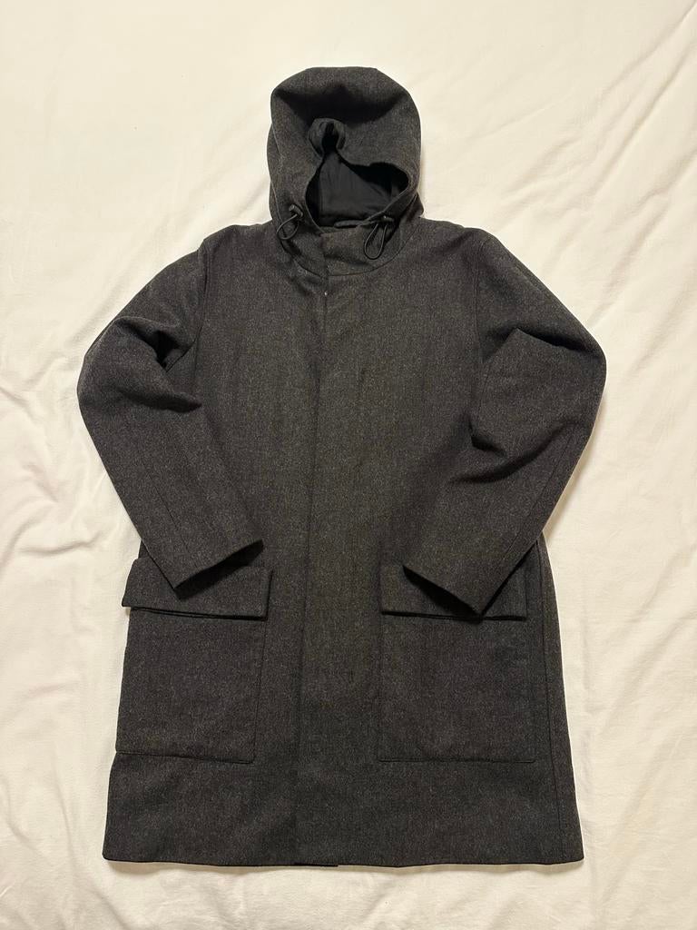 COS lange jas voor heren, Kleding | Heren, Jassen | Winter, Ophalen of Verzenden, Gedragen, Maat 48/50 (M), Grijs