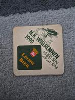 Bierviltje Leeuw Bier NK Wielrennen 1990 Valkenburg, Verzamelen, Ophalen of Verzenden