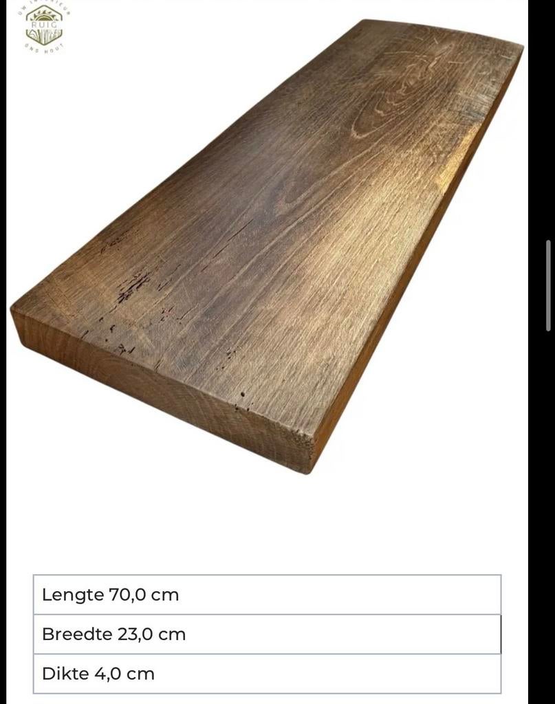 Set van 4 oude eiken planken uit de Alpen. Gratis verzending, Huis en Inrichting, Woonaccessoires | Wandplanken en Boekenplanken