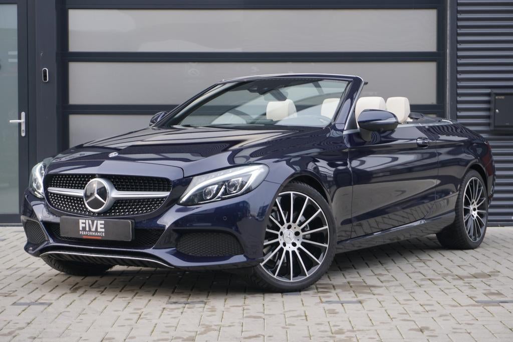 Mercedes C200 Cabrio/ Burmester / 360 / Stoel&Nek Verwarming, Automaat, Achterwielaandrijving, 1800 kg, 4 cilinders
