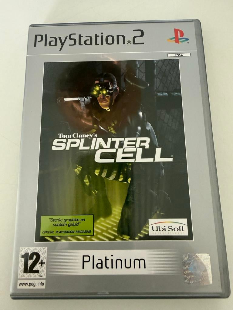 Splinter Cell Platinum Edition voor PlayStation 2 (PS2), Avontuur en Actie, Gebruikt, 1 speler, Ophalen of Verzenden