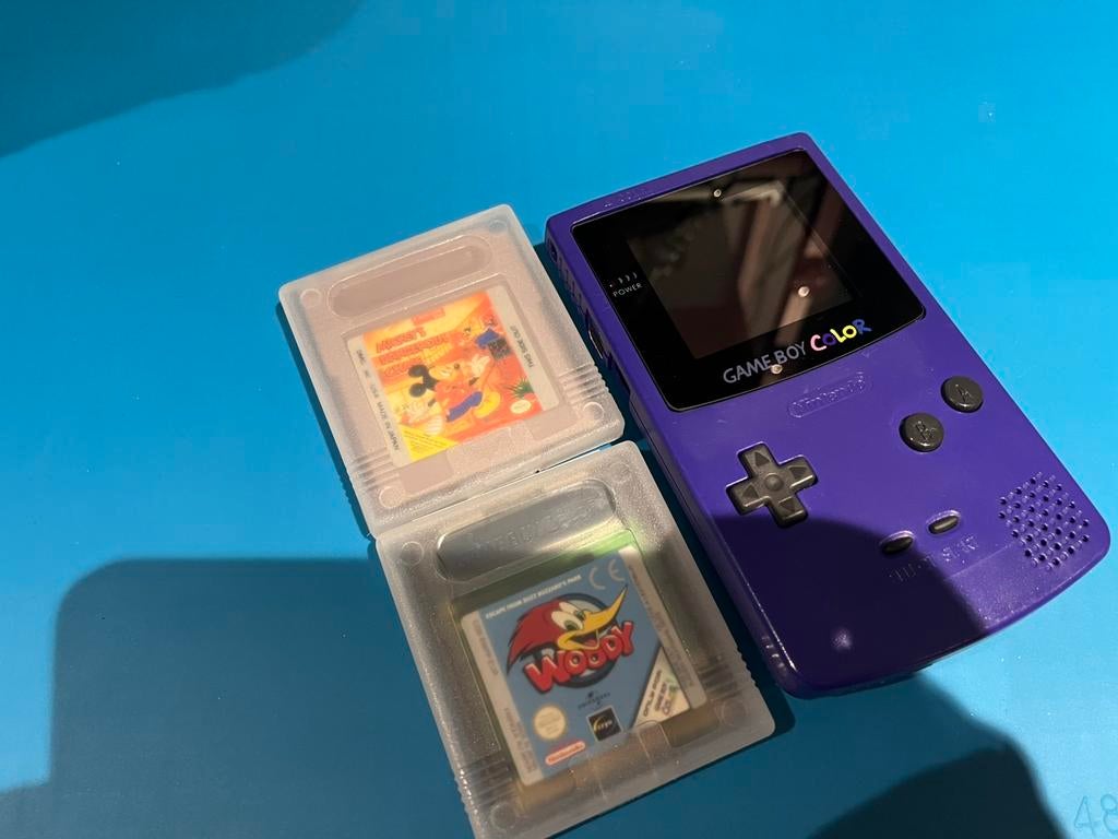 Game Boy Color met games - geheel gereinigd werkt als nieuw!, Ophalen of Verzenden, Gebruikt, Game Boy Color, Met games