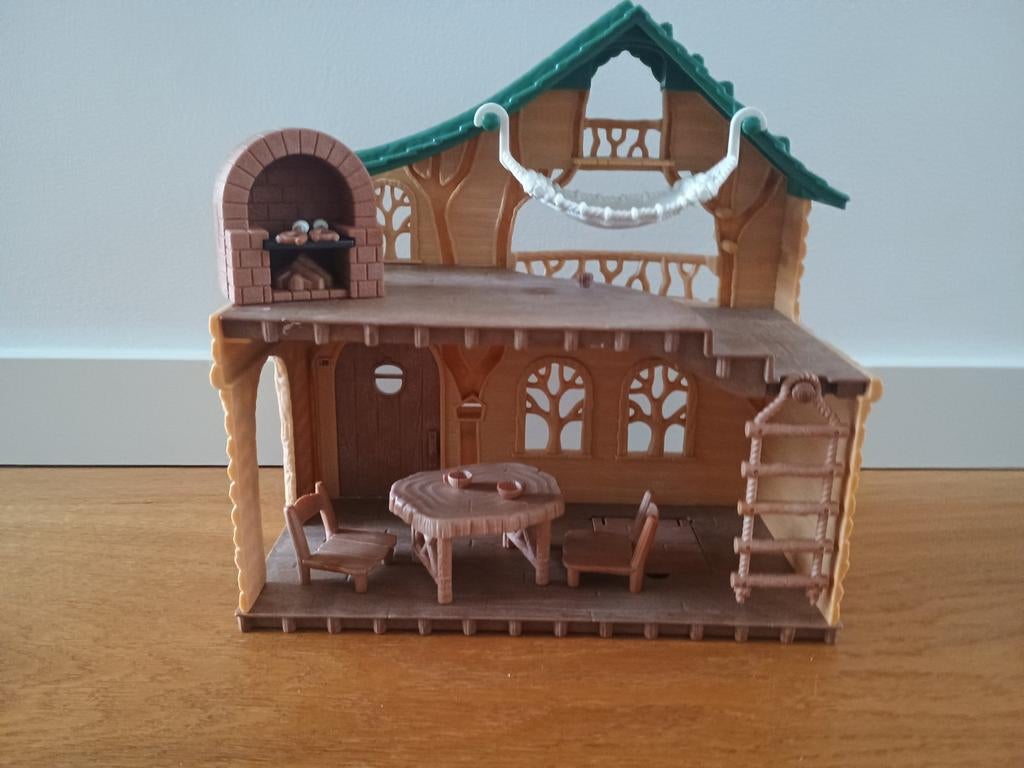 Sylvanian Families lakeside Lodge 5451, Ophalen of Verzenden, Zo goed als nieuw, Poppenhuis