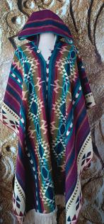 💖Prachtig alpaca Inka poncho met grote capuchon Uni, Ophalen of Verzenden, Nieuw, Overige kleuren