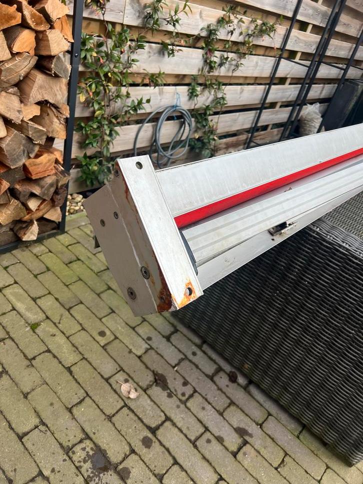 Zonnescherm, Tuin en Terras, Zonneschermen, Gebruikt, Knikarmscherm, 150 tot 300 cm, 250 cm tot 450 cm, Ophalen