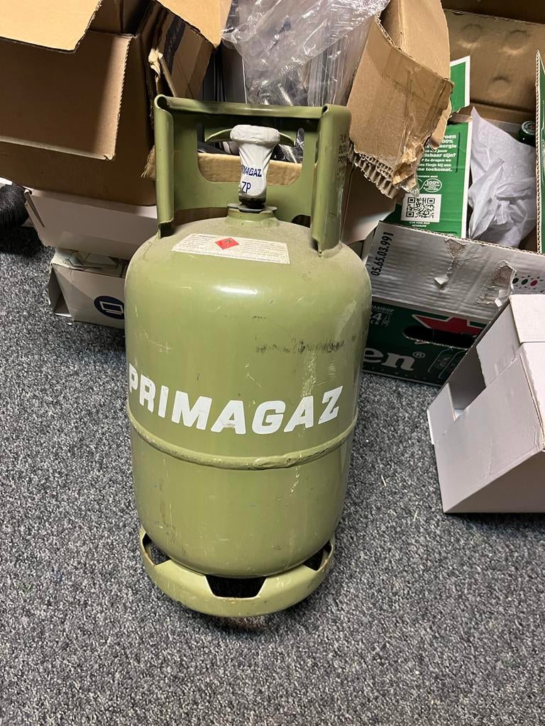Gevulde Primagaz propaan gasfles 5kg (eigendom), Caravans en Kamperen, Ophalen, Gebruikt