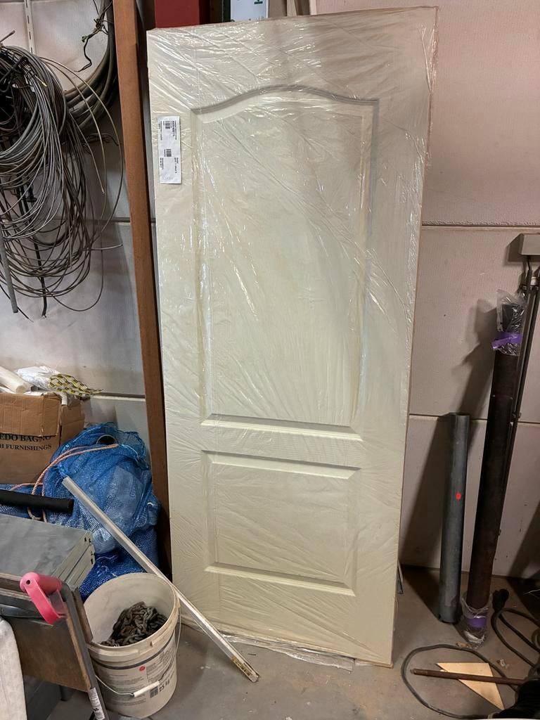 Opdekdeur 83x210, Doe-het-zelf en Verbouw, Deuren en Horren, Ophalen, 80 tot 100 cm, Binnendeur, Nieuw