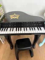 Grand Piano voor kinderen met krukje, Muziek en Instrumenten, Piano's, Ophalen, Gebruikt, Zwart, Digitaal