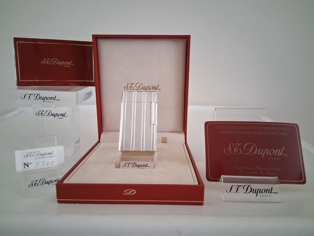 Dupont Aansteker L1 Zilver Kleur Full Set (NIEUW),, Verzamelen, Rookartikelen, Aanstekers en Luciferdoosjes, Nieuw, Aansteker
