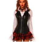 Leerlook haltertop met rits, tm 2XL, Ophalen of Verzenden, Nieuw, Zwart, Zonder mouw