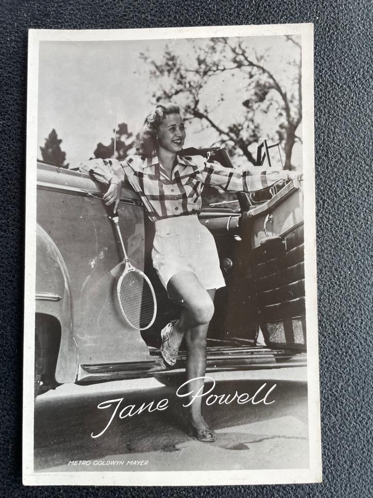 ansichtkaart / kaart van Jane Powell, tennis., Verzenden, 1940 tot 1960, Sterren en Beroemdheden
