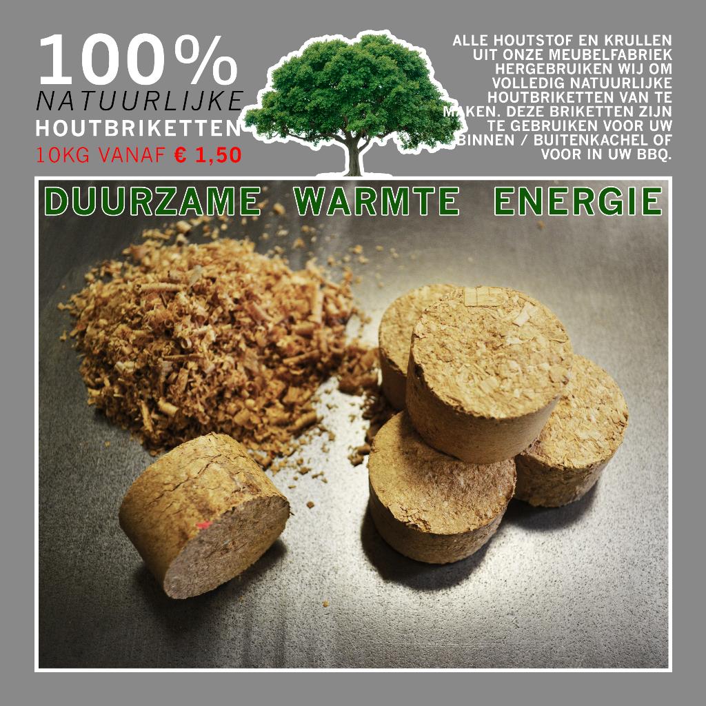 Houtbriketten,kachelhout,vuurkorf hout., Minder dan 3 m³, Ophalen, Eikenhout, Blokken