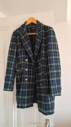 Tweed jas donkerblauw groen, Ophalen of Verzenden, Zo goed als nieuw, Maat 36 (S), Attentif