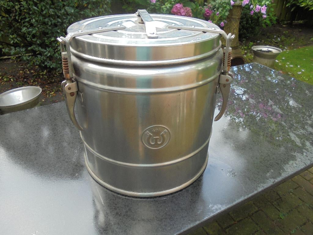 Gamel, gamellen, voedselcontainer, RVS tank. 40 liter, Ophalen, Gebruikt, Rvs, Overige typen