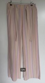 Cotton Club pastel strepen broek, maat M, Verzenden, Paars, Zo goed als nieuw, Cotton Club