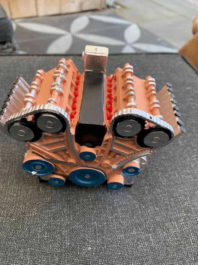 Nieuwe 4 cilinder model motorblokje decoratie, Kinderen en Baby's, Kinderkamer | Inrichting en Decoratie, Nieuw, Overige typen