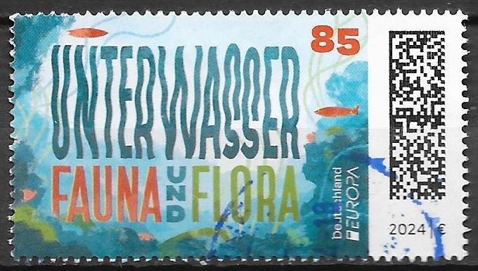 Duitsland: Mi. 3828 uit 2024 vissen, Postzegels en Munten, Postzegels | Europa | Duitsland, Gestempeld, 1990 tot heden, Ophalen of Verzenden