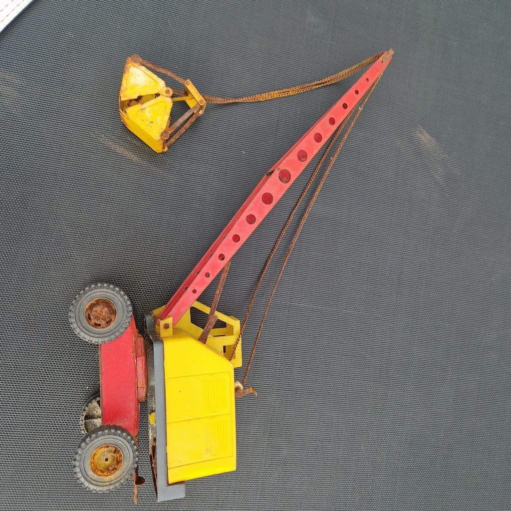 Vintage IJzeren Hijskraan Speelgoed, Ophalen, Gebruikt