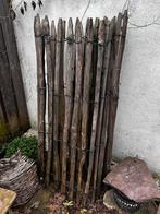 3 meter schapenhek kastanjehout 1,5 meter hoog + 3 palen, Ophalen, Gebruikt, Hout, Tuinhek