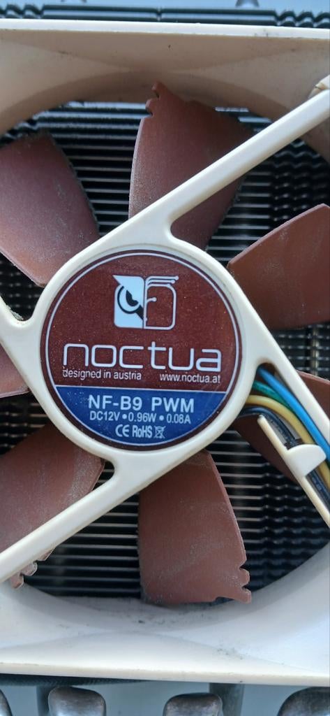 Noctua NF-B9 PWM CPU Koeler - Gebruikt, Ophalen of Verzenden, Gebruikt, Luchtkoeling
