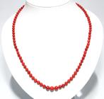 Schitterende Antieke 14-Kt Gouden Bloedkoraal Ketting 52 CM, Sieraden, Tassen en Uiterlijk, Antieke sieraden, Ophalen of Verzenden