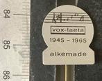 speld, Alkemade, Vox-Laeta 1945-1965, zangkoor (P1, Verzenden, Gebruikt, Overige onderwerpen, Speldje of Pin
