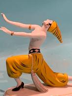 Art Nouveau Beeld orientaalse Flapper Danseres Porselein, Ophalen of Verzenden