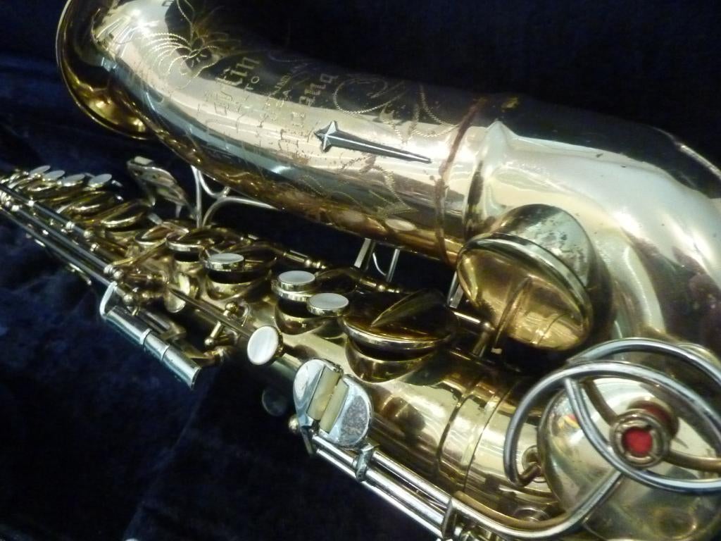 Vintage Martin Magna alt saxofoon, Ophalen, Gebruikt, Alt