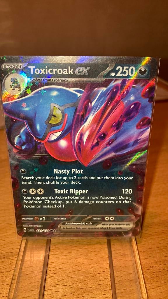 Pokemon Toxicroak Ex 141/198 Scarlet&Violet base 3,00 euro, Ophalen of Verzenden, Zo goed als nieuw