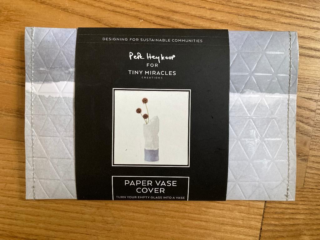 Paper vase cover Papieren vaashoes voor over glas of fles, Overige materialen, Overige kleuren, Nieuw, Ophalen of Verzenden