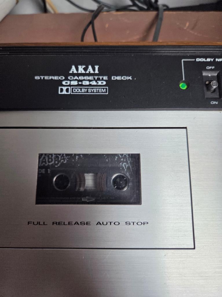 Akai CS-34D Cassettedeck vintage 1978, Ophalen of Verzenden, Enkel, Akai, Tape counter