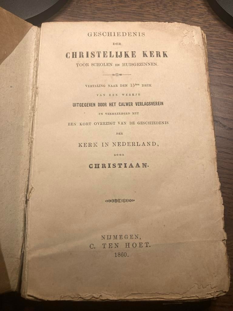 Geschiedenis der Christelijke Kerk 1860, Ophalen of Verzenden