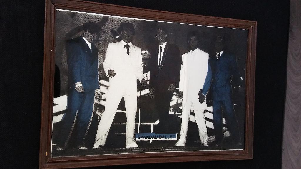 Spandau Ballet band vintage rare spiegel muziek pop rock, Ophalen of Verzenden, Gebruikt