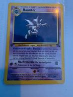 Haunter 1st edition Pokémon kaart Fossil set 21/62, Ophalen of Verzenden, Gebruikt, Losse kaart