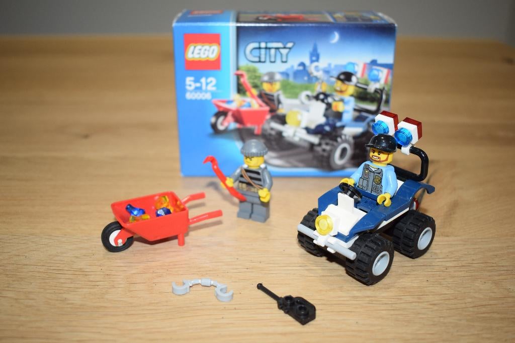 LEGO City Politie Quad - 60006 COMPLEET, Ophalen of Verzenden, Gebruikt, Complete set, Lego