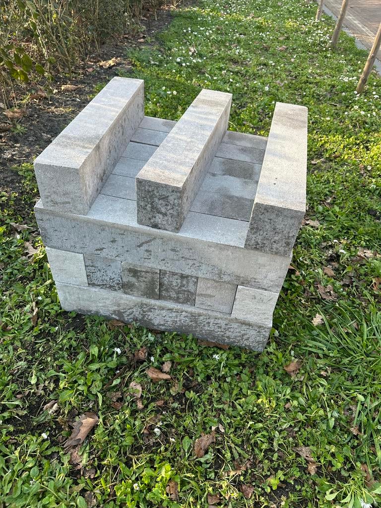 GeoPlano stapelblok Lazise 60x12x10 cm, Tuin en Terras, Tegels en Klinkers, Ophalen, Overige typen, Nieuw, Minder dan 5 m²