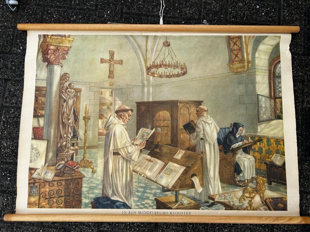 In een middeleeuws klooster, Ophalen of Verzenden, Geschiedenis