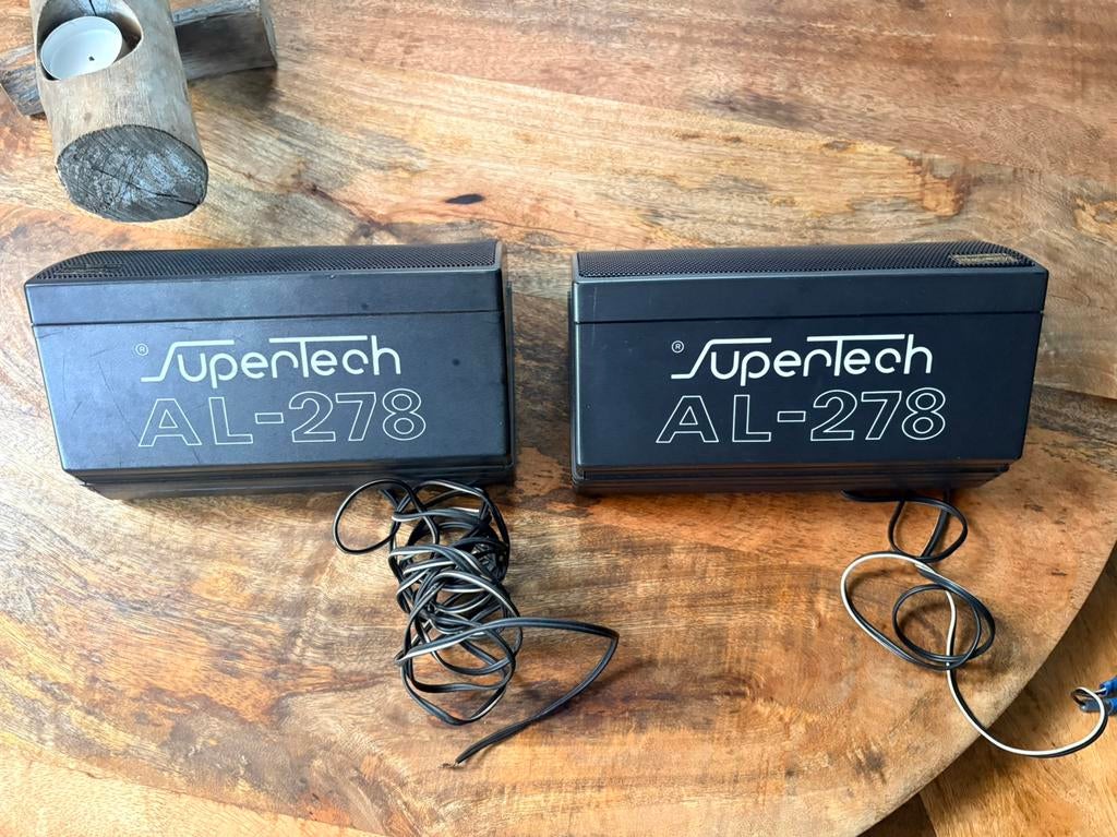 Vintage SuperTech AL-278 auto speakers, Auto diversen, Ophalen of Verzenden, Zo goed als nieuw
