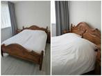 Bed en nachtkastjes, Ophalen, Gebruikt, Bruin, Tweepersoons