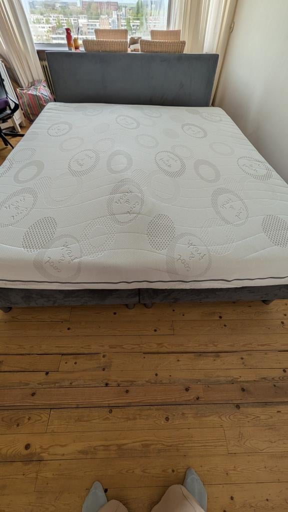 Wehkamp Boxspring Larvik 180x200 met matras, Huis en Inrichting, Ophalen, Gebruikt, Tweepersoons, 180 cm