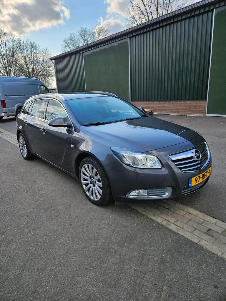 Opel Insignia Sports Tourer 1.6 Turbo, Auto's, Voorwielaandrijving, Zwart, 4 cilinders, Leder